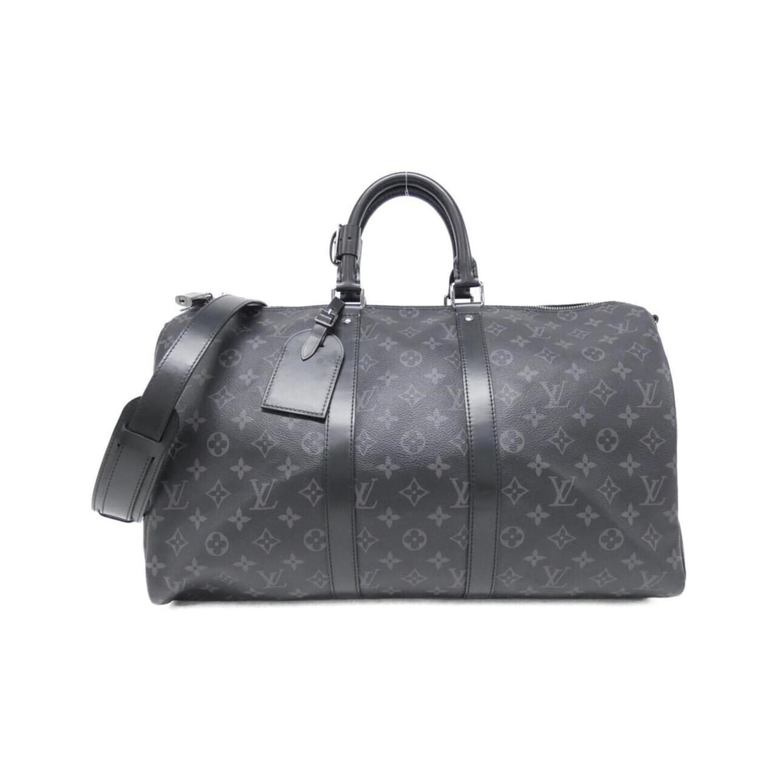 Louis Vuitton Monogram Eclipse Keepall Bandouliere 45cm M40569 Boston Bag: --- Catalog ---Category: SizeSize (HxWxD): 27cm x 45cm x 20cm / 10.62'' x 17.71'' x 7.87''Category: DesignType: Boston bagColor: BlackGender: MenMaterial: Coated canvas Category: GeneralMPN: