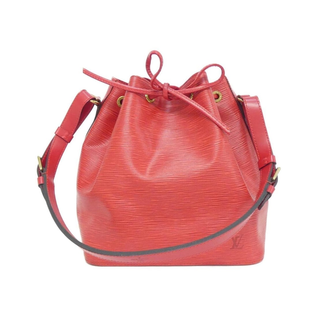 Louis Vuitton Epi Petit Noe M44107 Shoulder Bag: --- Catalog ---Category: SizeSize (HxWxD): 27cm x 24cm x 19cm / 10.62'' x 9.44'' x 7.48''Category: DesignType: Shoulder bagColor: Red colorGender: WomenMaterial: Leather Leather/Fur Type: