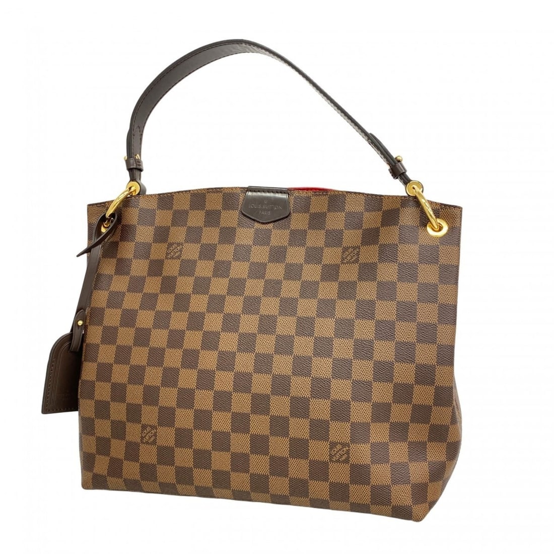 Louis Vuitton Damier Graceful PM Shoulder Bag N44044 Ebene for Women: --- Catalog ---Category: SizeSize (HxWxD): 28.5cm x 30cm x 11.5cm / 11.22'' x 11.81'' x 4.52''Category: DesignType: Shoulder bagColor: EbeneGender: WomenCategory: GeneralMPN: N44044Brand: Louis Vuitto