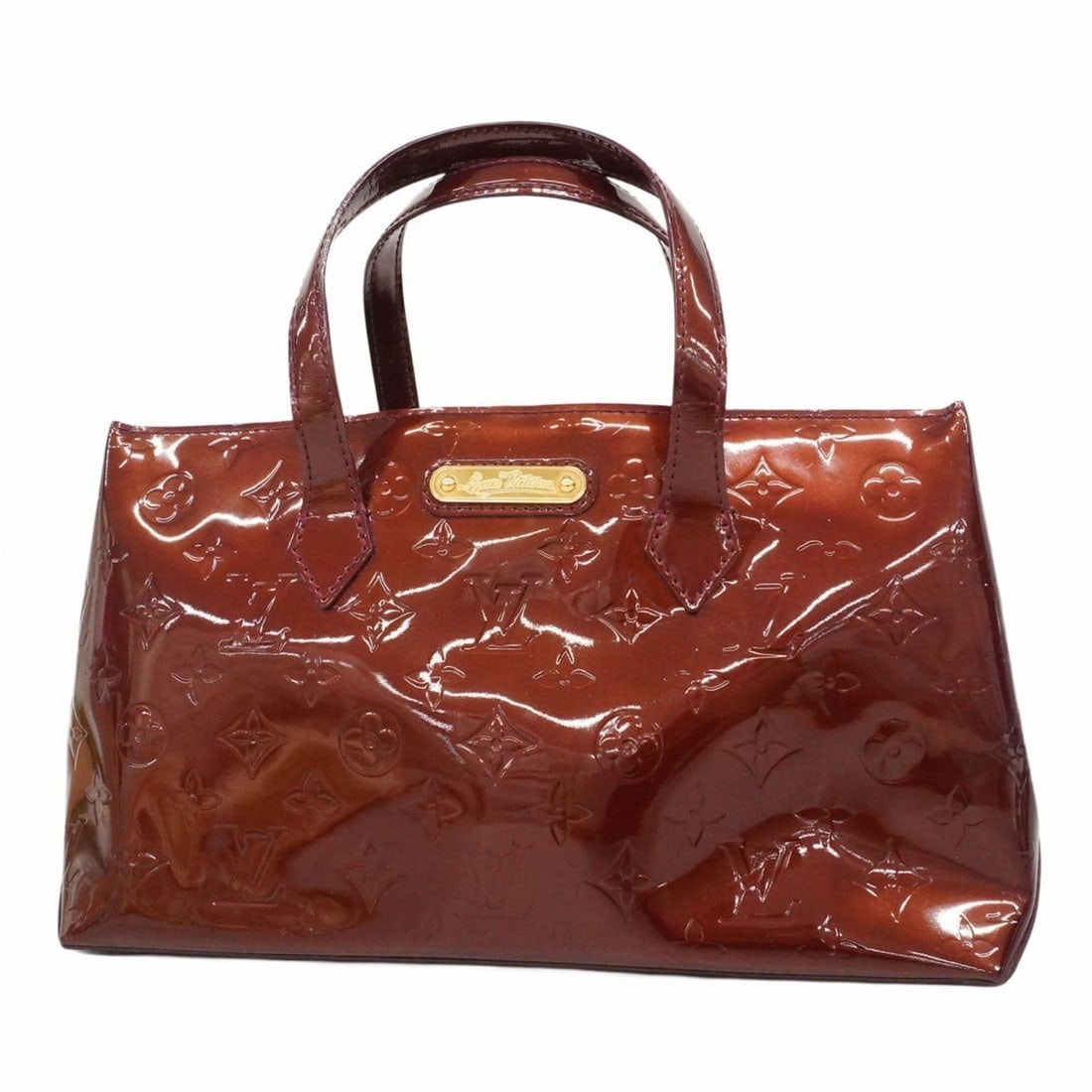 Louis Vuitton Vernis Wilshire PM Tote Bag M91644 Rouge Fauvist for Women (1 of 18)