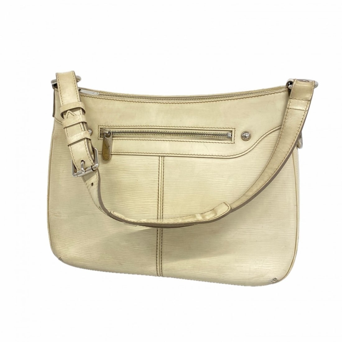 Louis Vuitton Epi Turen Shoulder Bag M5927J White Leather Women's: --- Catalog ---Category: SizeSize (HxWxD): 25cm x 33cm x 11cm / 9.84'' x 12.99'' x 4.33''Category: DesignType: Shoulder bagColor: LV Off WhiteGender: WomenCategory: GeneralMPN: M5927JBrand: Louis