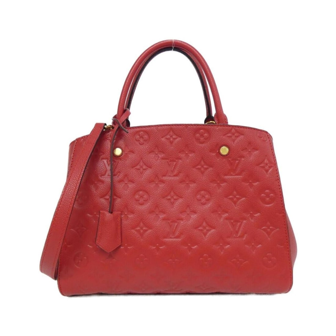 Louis Vuitton Monogram Empreinte Montaigne MM M41194 Handbag: --- Catalog ---Category: SizeSize (HxWxD): 23cm x 33cm x 15cm / 9.05'' x 12.99'' x 5.9''Category: DesignType: HandbagColor: Cerise, Red colorGender: WomenMaterial: Monogram Empreinte Category: