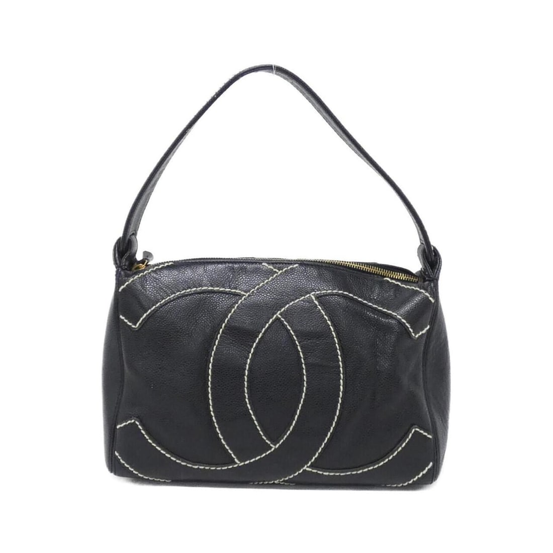 Chanel 25659 Shoulder Bag: --- Catalog ---Category: SizeSize (HxWxD): 18cm x 28.5cm x 10cm / 7.08'' x 11.22'' x 3.93''Category: DesignType: Shoulder bagColor: BlackGender: WomenMaterial: Grained Calfskin Category: GeneralMPN: