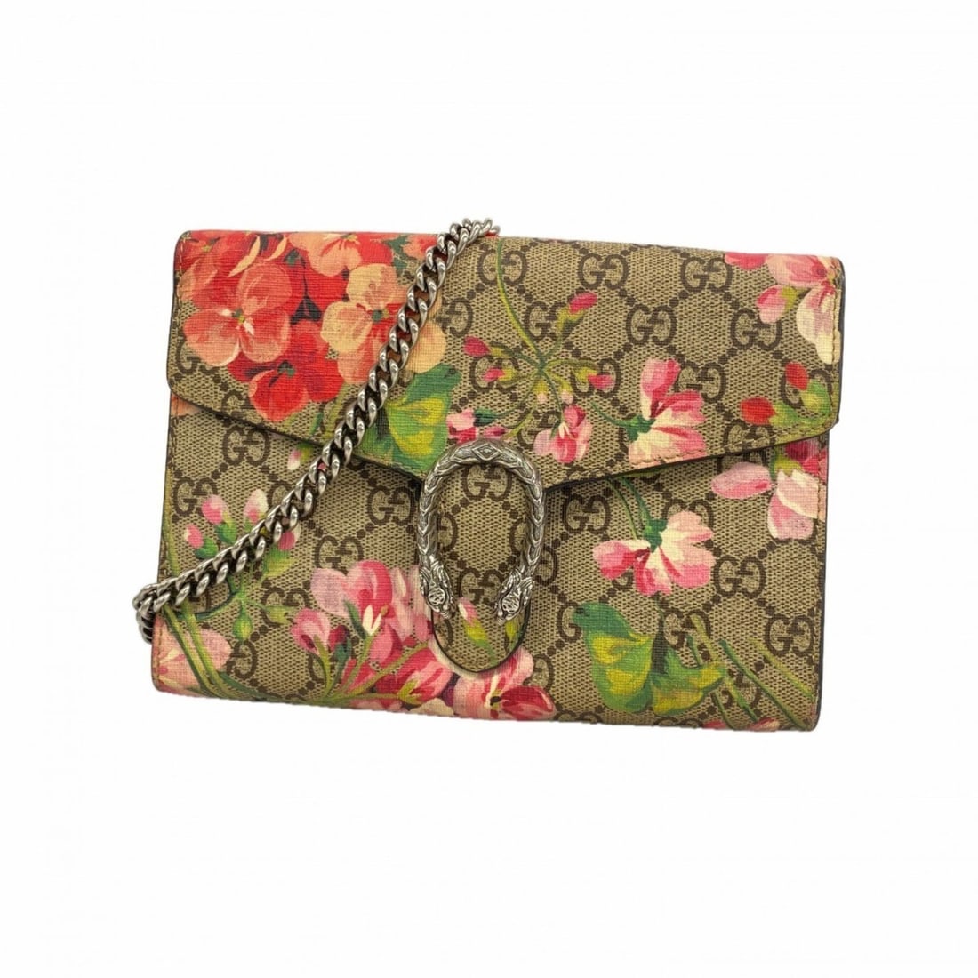 Gucci GG Blooms Dionysus Shoulder Bag 401231 Brown Pink Women's: --- Catalog ---Category: SizeSize (HxWxD): 14.5cm x 20cm x 3.5cm / 5.7'' x 7.87'' x 1.37''Category: DesignType: Shoulder bagColor: Brown, PinkGender: WomenMaterial: PVC Hardware Color: SilverCategory: