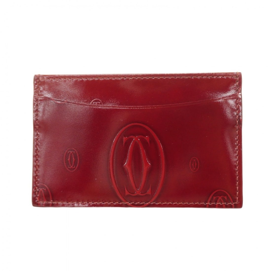 Cartier Must Business Card Case, Bordeaux Leather, for Men and Women (1 of 10)