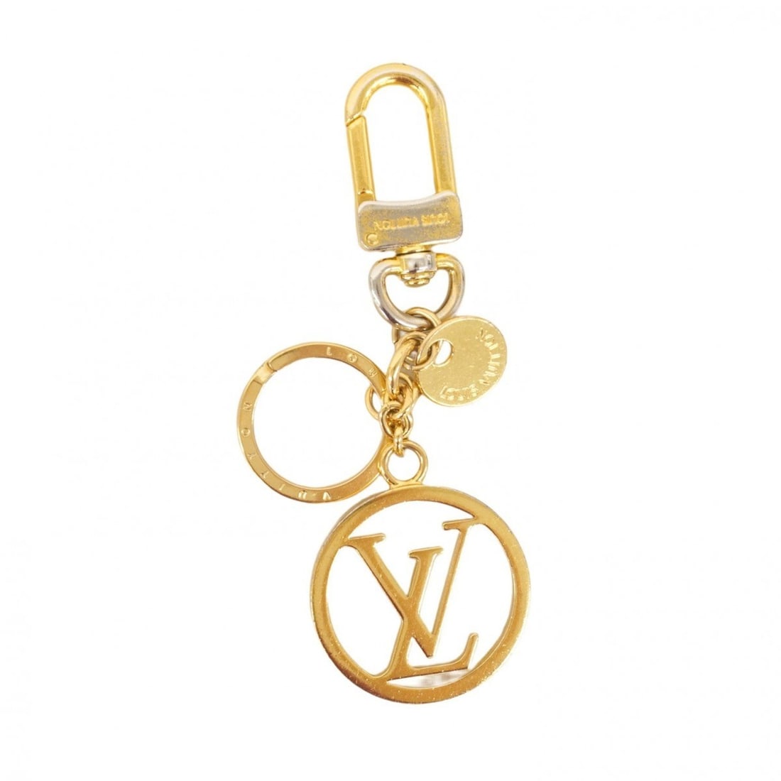 Louis Vuitton LV Circle Keychain Charm M68000 Gold Women's (1 of 8)