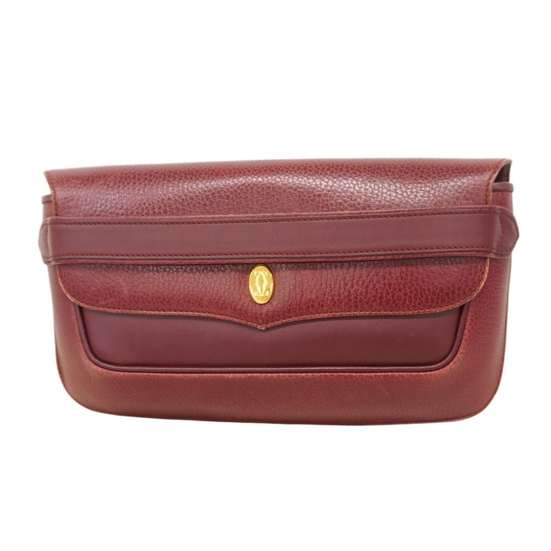 Cartier Must Clutch Bag, Leather, Bordeaux, Women's (1 of 16)