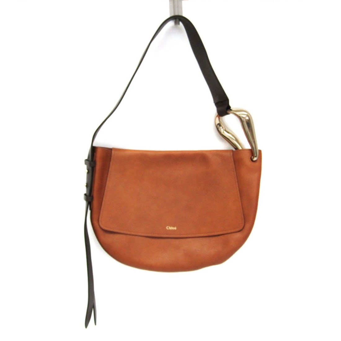 Chloé KISS Hobo Bag Women's Leather Shoulder Bag Brown,Dark Brown (1 of 14)