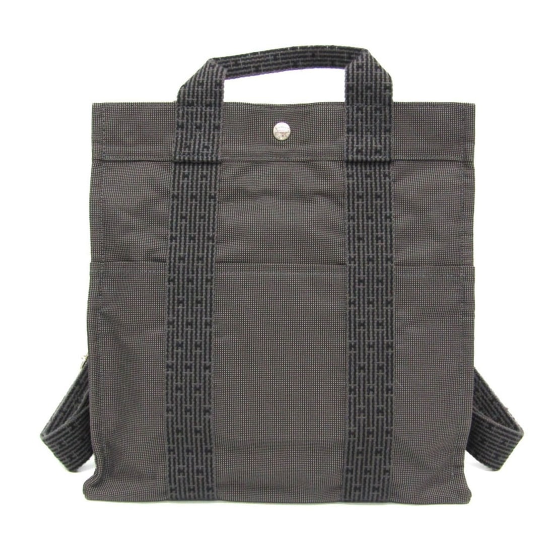 Hermes Her Line A Dos MM Women,Men Polyamide,Polyester Backpack Black,Gray: --- Catalog ---Category: SizeSize (HxWxD): 34cm x 31cm x 12cm / 13.38'' x 12.2'' x 4.72''Strap Length: 85cm / 33.46''Handle Length: 24cm / 9.44''Category: DesignType: BackpackColor: Black, GrayGender: