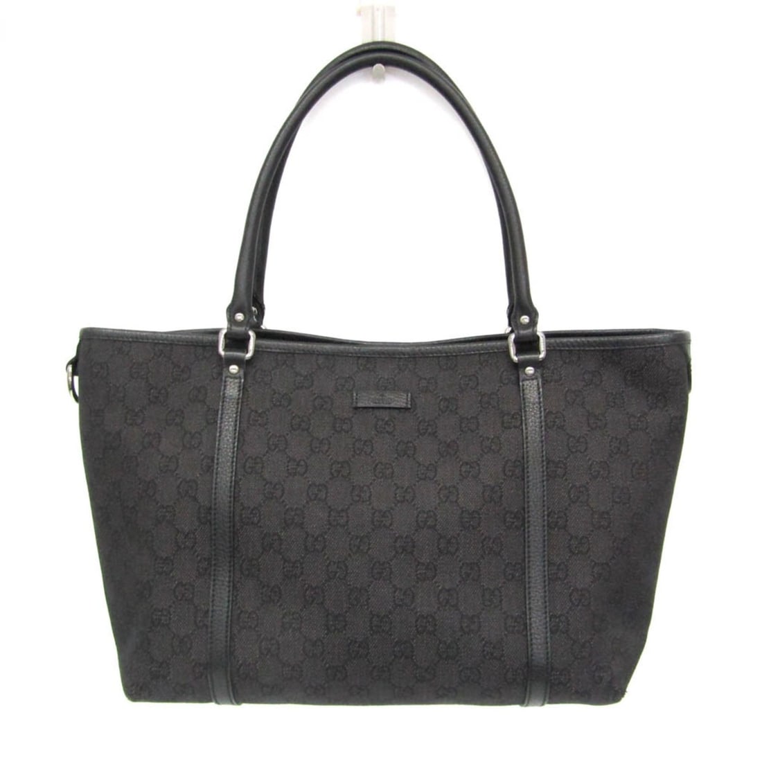 Gucci GG Canvas 265695 Women's GG Canvas,Leather Handbag,Tote Bag Black (1 of 14)