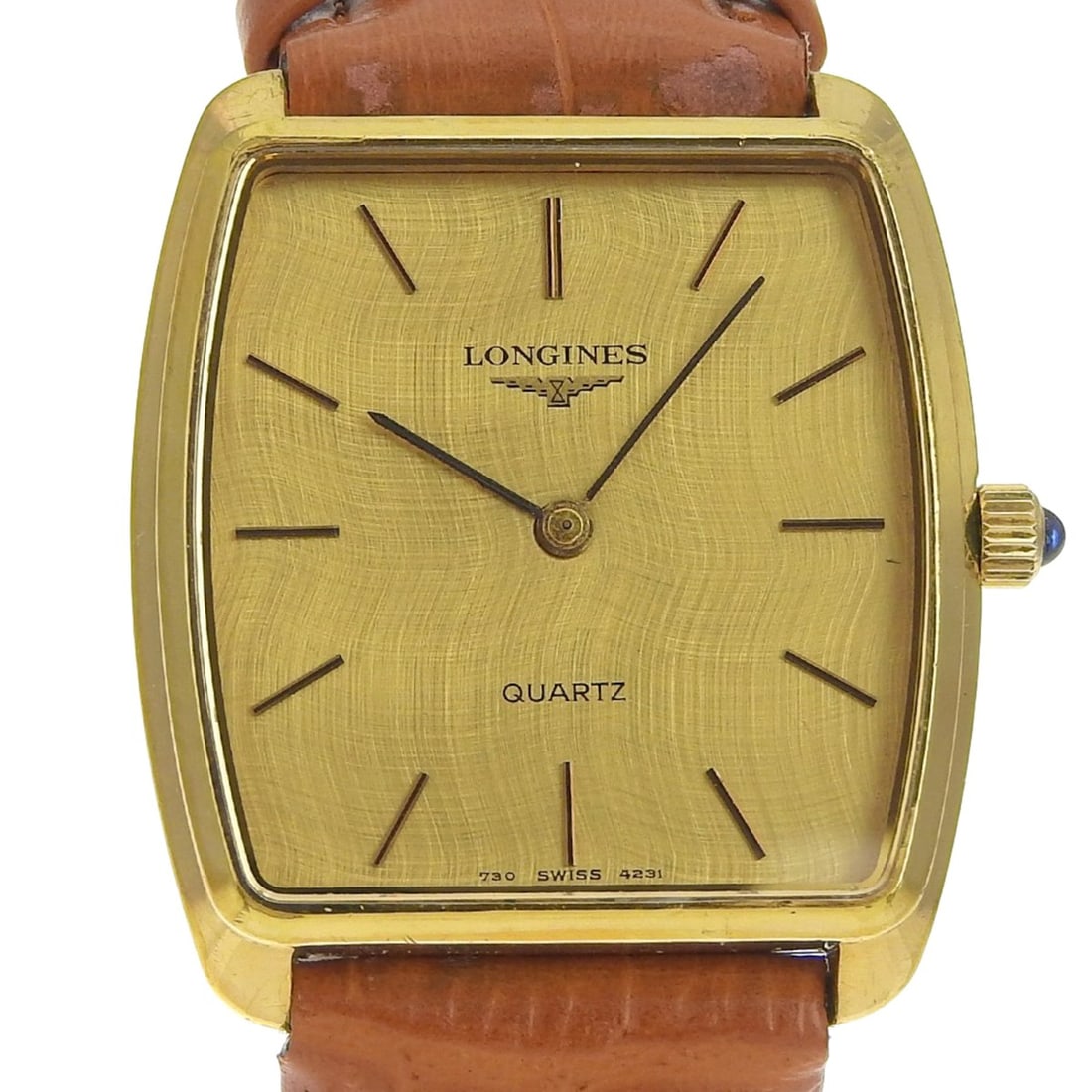 Longines Antique Men's Watch 730-4231, Gold-Plated Stainless Steel with Gold-Color Quartz Movement, (1 of 8)
