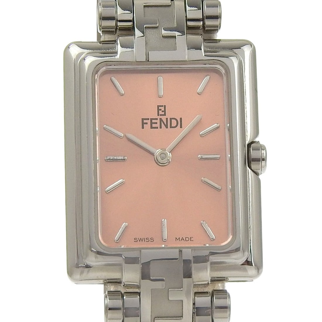 Fendi Olologi Women's Watch, 710L Stainless Steel, Quartz Movement, Analog Display, Orange Dial: --- Catalog ---Category: SizeWrist Size: 18cm / 7.08''Case Diameter: 22mm / 0.87''Category: DesignType: WristwatchGender: WomenColor (Dial): OrangeMaterial (Band): Stainless steelMaterial (Case): Stai