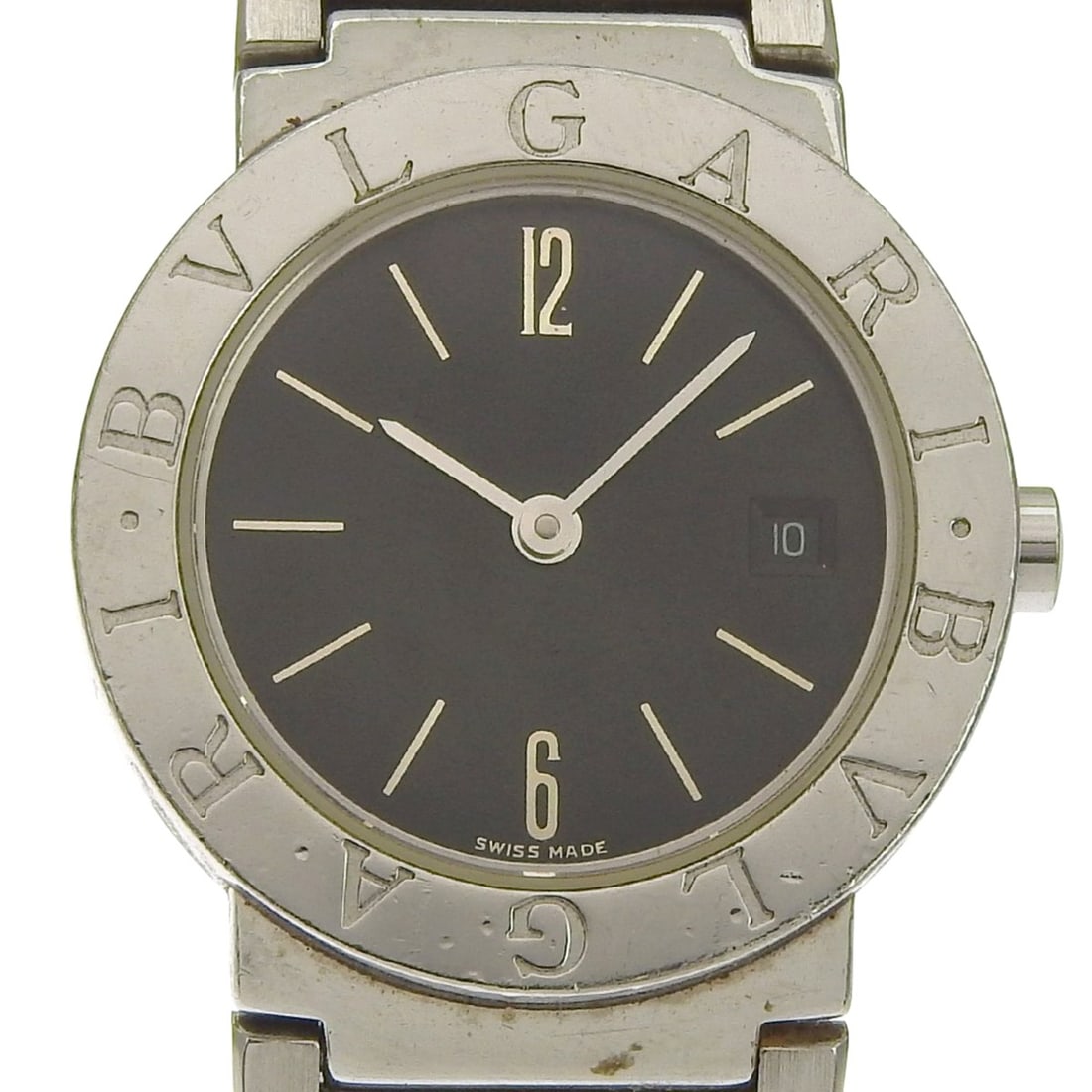 BVLGARI Wristwatch BB26SSD Stainless Steel Quartz Analog Display Black Dial Women's: --- Catalog ---Category: SizeWrist Size: 16cm / 6.29''Case Diameter: 26mm / 1.02''Category: DesignType: WristwatchGender: WomenColor (Dial): BlackMaterial (Band): Stainless steelMaterial (Case): Stain
