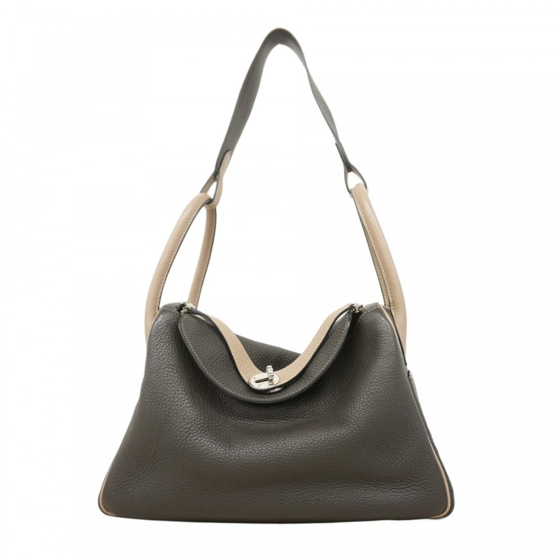 Hermes Hermès Lindy 30 Handbag in Taurillon Clemence Ardoise Turtiere Gray, ?K Stamp, 2-Way Bag: --- Catalog ---Category: SizeSize (HxWxD): 19cm x 16cm x 30cm / 7.48'' x 6.29'' x 11.81''Category: DesignType: HandbagColor: Ardoise, Gris TourterelleGender: WomenMaterial: Taurillon clemence leather