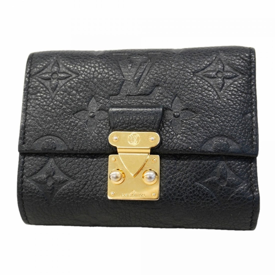Louis Vuitton Monogram Empreinte Metisse Compact Tri-fold Wallet M80880 Noir Women's: --- Catalog ---Category: SizeSize (HxWxD): 9cm x 11cm x 3.5cm / 3.54'' x 4.33'' x 1.37''Category: DesignType: Wallet (tri-fold)Color: NoirGender: WomenCategory: GeneralMPN: M80880Brand: Louis Vuitton-