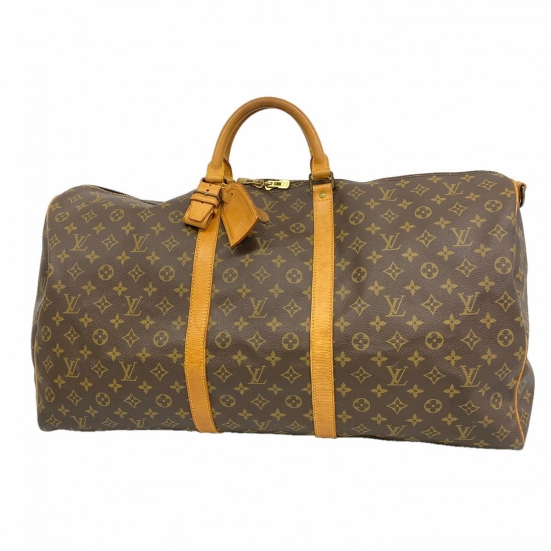 Louis Vuitton Monogram Keepall Bandouliere 60 Boston Bag M41412 Brown Men's/Women's (1 of 18)