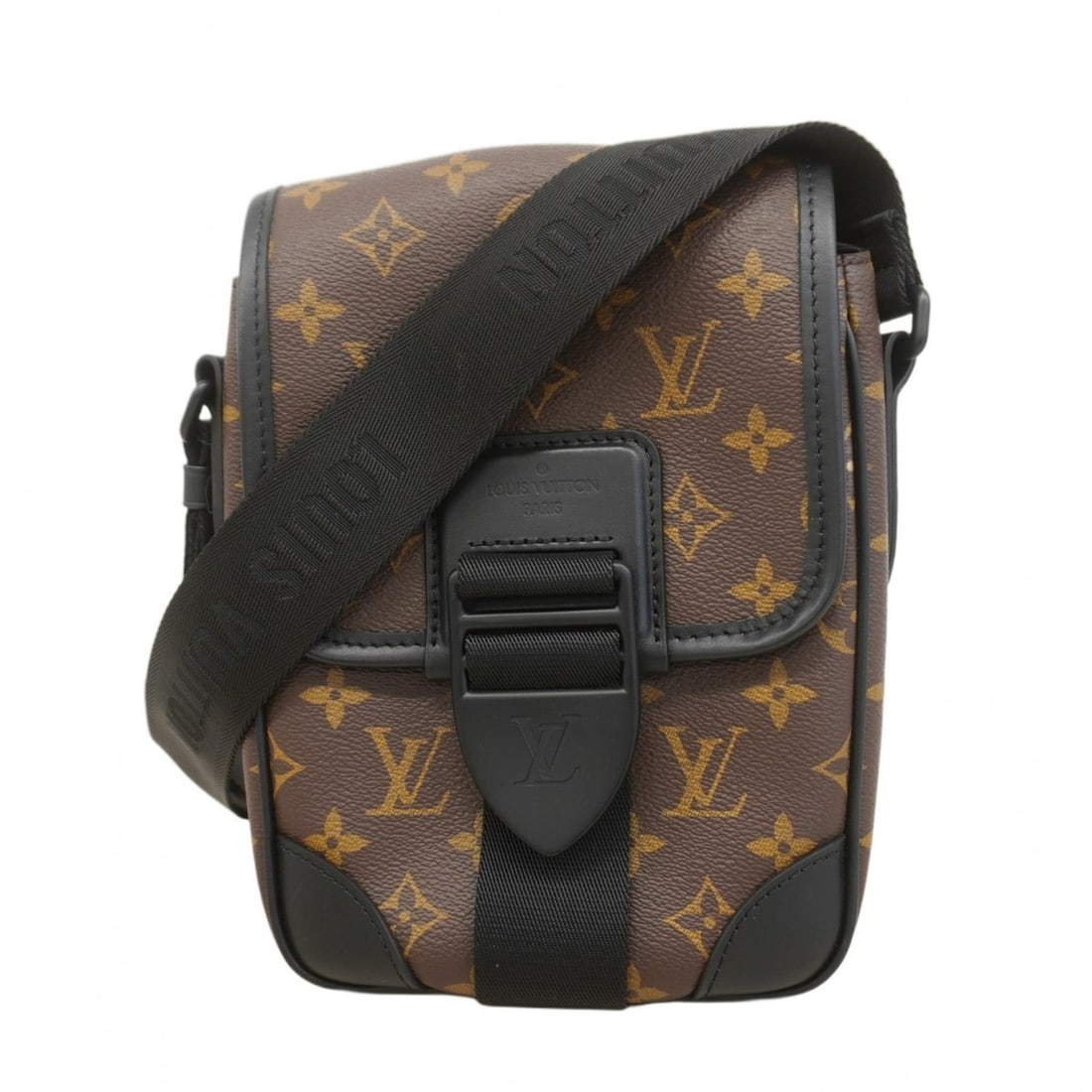 Louis Vuitton Monogram Macassar Archie Shoulder Bag M46442 Brown/Black Men's: --- Catalog ---Category: SizeSize (HxWxD): 23cm x 15cm x 7.5cm / 9.05'' x 5.9'' x 2.95''Category: DesignType: Shoulder bagColor: Black, BrownGender: MenCategory: GeneralMPN: M46442Brand: Louis Vuitton