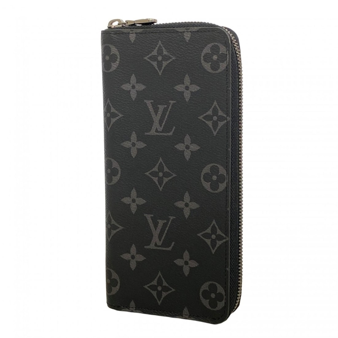 Louis Vuitton Monogram Eclipse Zippy Wallet Vertical M62295 Black Men's Long (1 of 16)