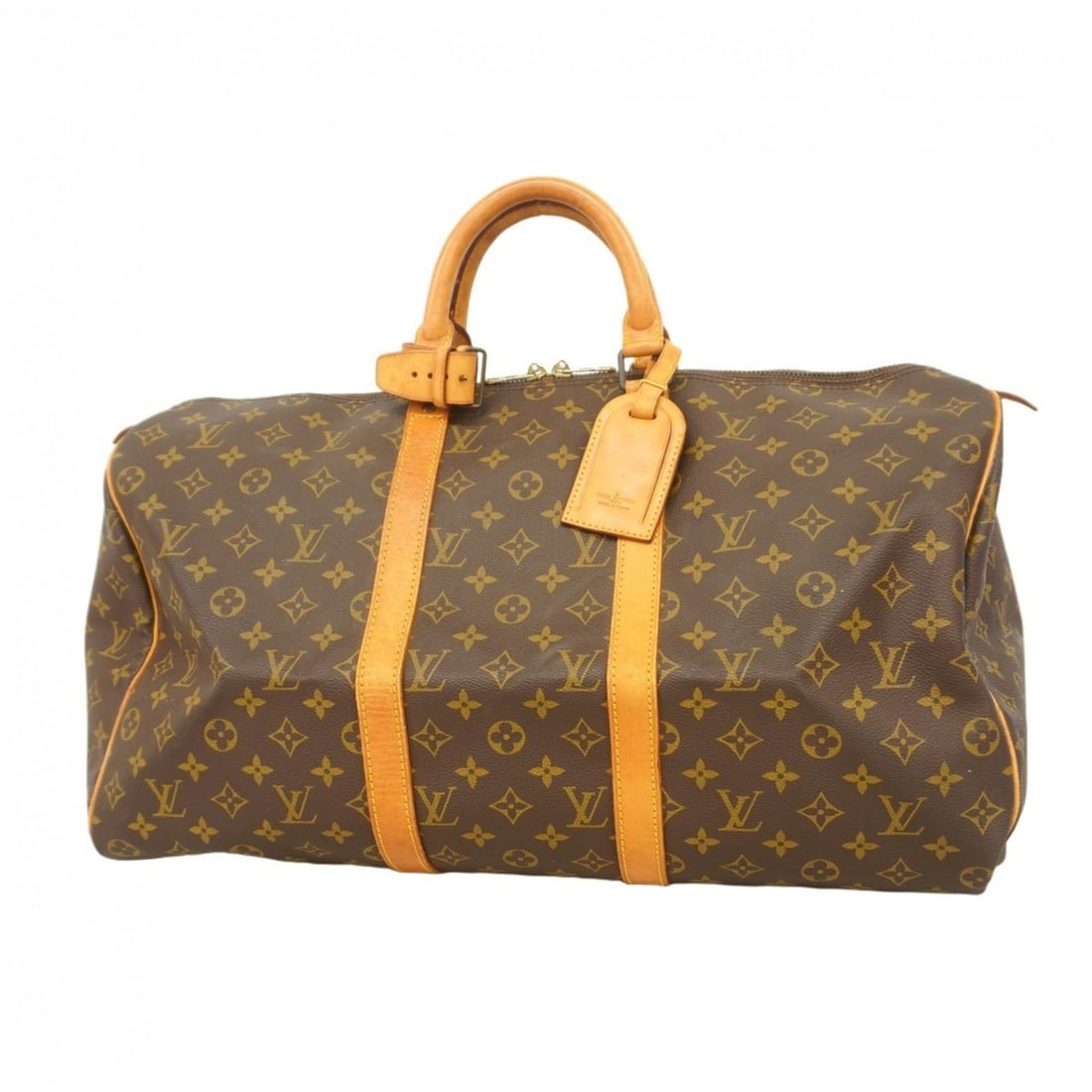 Louis Vuitton Monogram Keepall 50 Boston Bag M41426 Brown Men's and Women's (1 of 16)