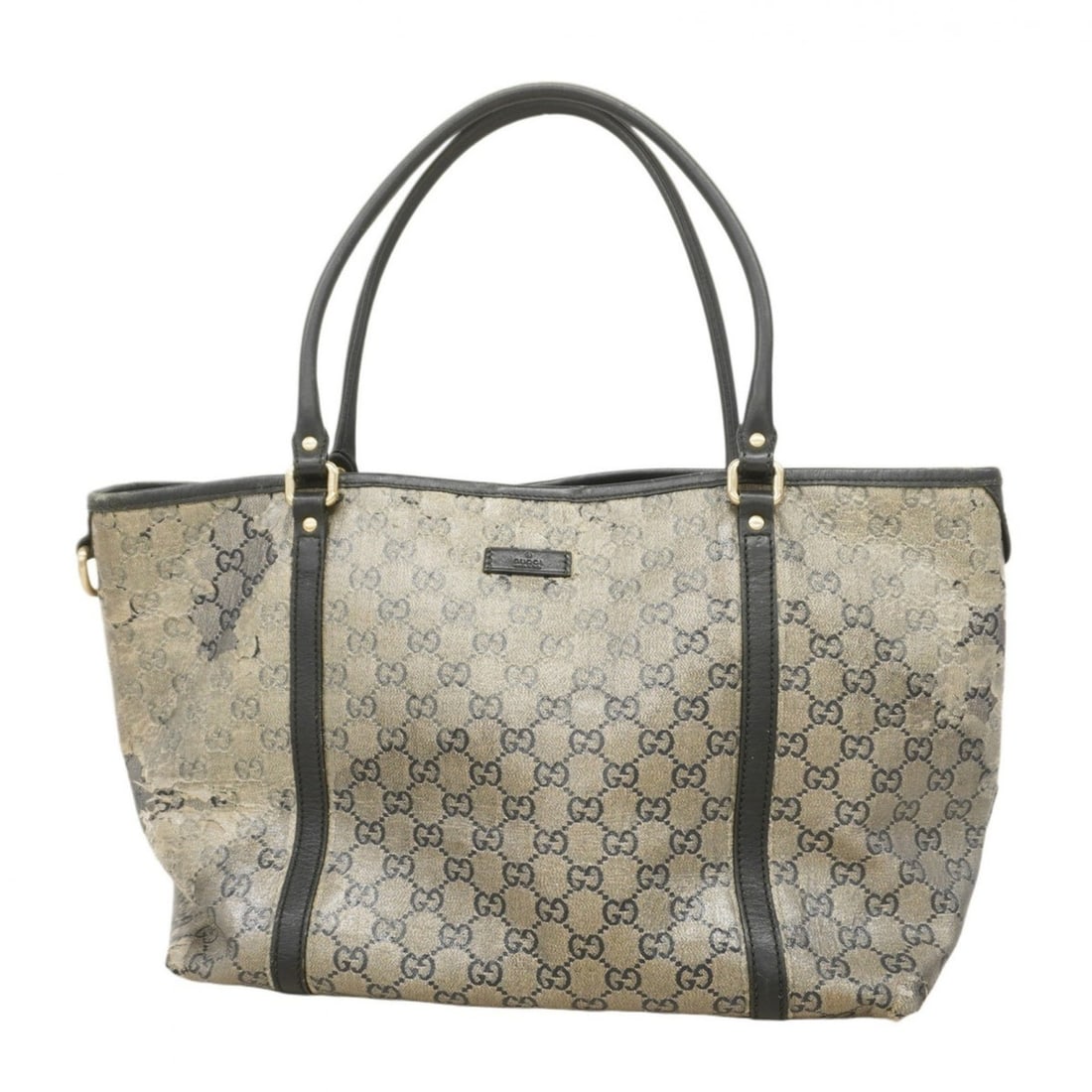 Gucci GG Supreme Tote Bag 197953 Navy Champagne Women's: --- Catalog ---Category: SizeSize (HxWxD): 25cm x 33cm x 16cm / 9.84'' x 12.99'' x 6.29''Category: DesignType: Tote bagColor: NavyGender: WomenMaterial: PVC Hardware Color: Champagne goldCategory: Gen