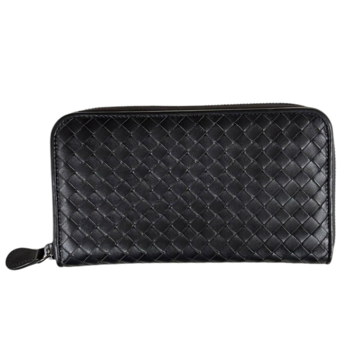 Pre-owned Bottega Veneta Intrecciato Leather Long Wallet, 114076-V4651, Men's/Women's.: --- Catalog ---Category: SizeSize (HxWxD): 11cm x 19cm x 2.5cm / 4.33'' x 7.48'' x 0.98''Category: DesignType: Long wallet (bi-fold)Color: BlackGender: Men,WomenMaterial: Leather Category: GeneralMPN: