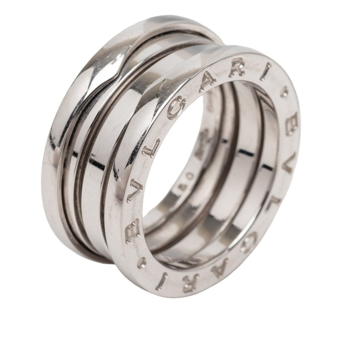 BVLGARI B-zero1 Ring #50 18KWG White Gold Women's (1 of 14)