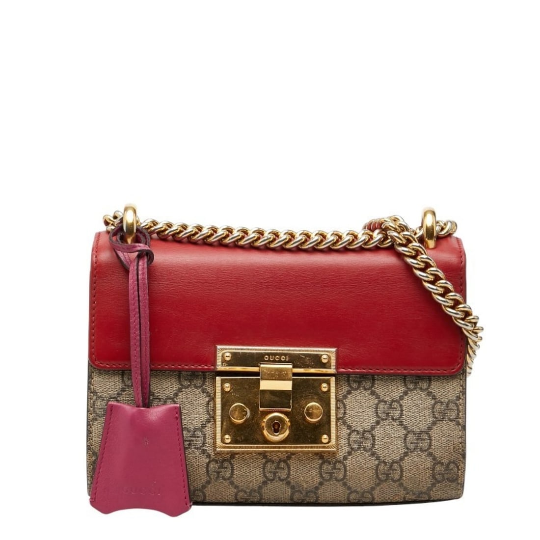 Gucci GG Supreme Crossbody Chain Shoulder Bag 409487 Beige Red Pink Leather Women's GUCCI: --- Catalog ---Category: SizeSize (HxWxD): 13.5cm x 20cm x 6cm / 5.31'' x 7.87'' x 2.36''Category: DesignType: Shoulder bagColor: Beige, Pink, Red colorGender: WomenMaterial: PVC , Leather Category: G