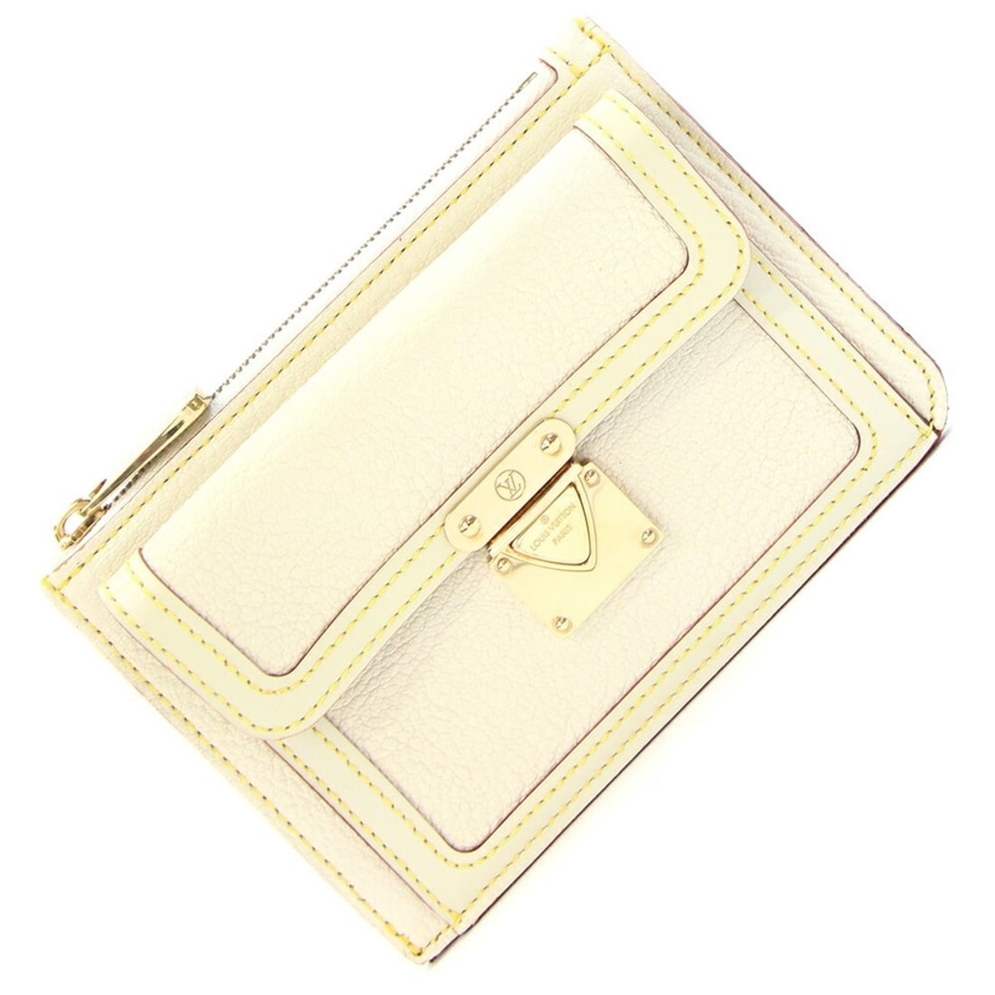 Louis Vuitton Suhali Inseparable Wallet M91937 Blanc Goat Leather Coin Purse Bag Pouch Compact: --- Catalog ---Category: SizeSize (HxWxD): 9cm x 13cm / 3.54'' x 5.11''Category: DesignType: Coin purse/coin caseColor: BlancGender: WomenMaterial: Suhali leather , Leather Category: GeneralBrand: Lou