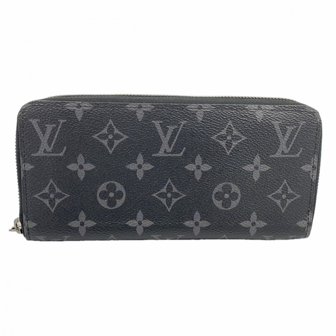 Louis Vuitton Monogram Eclipse Zippy Wallet Horizontal M11611 Black Men's Long (1 of 11)
