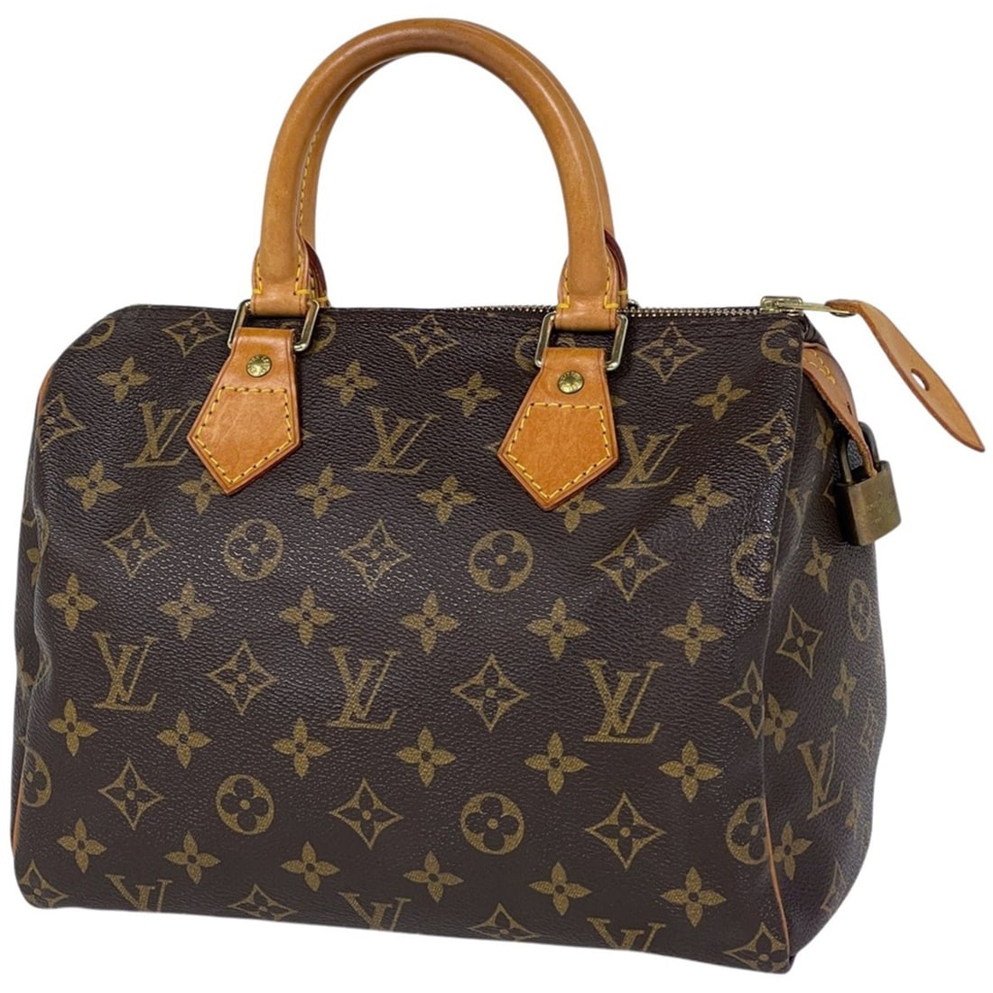 Louis Vuitton Speedy 25 Boston Bag/Handbag Monogram Brown M41528 Women's: --- Catalog ---Category: SizeSize (HxWxD): 19cm x 25cm x 15cm / 7.48'' x 9.84'' x 5.9''Category: DesignType: Boston bag, HandbagColor: BrownGender: WomenMaterial: Monogram Category: GeneralBrand: Loui