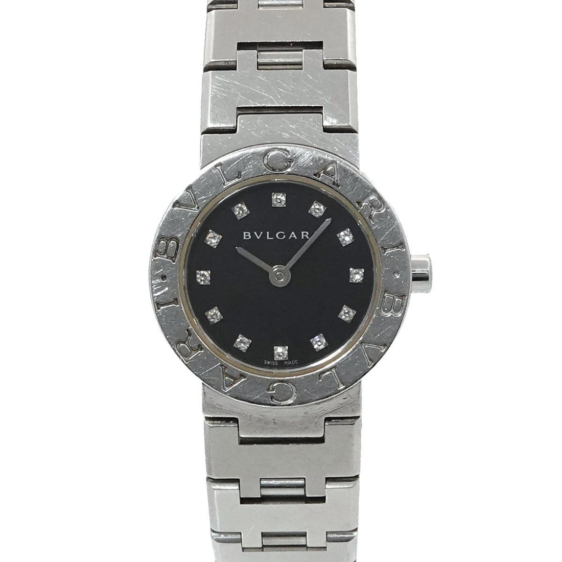 BVLGARI BB23SS Women's Watch 12P Diamond Silver Quartz (1 of 11)