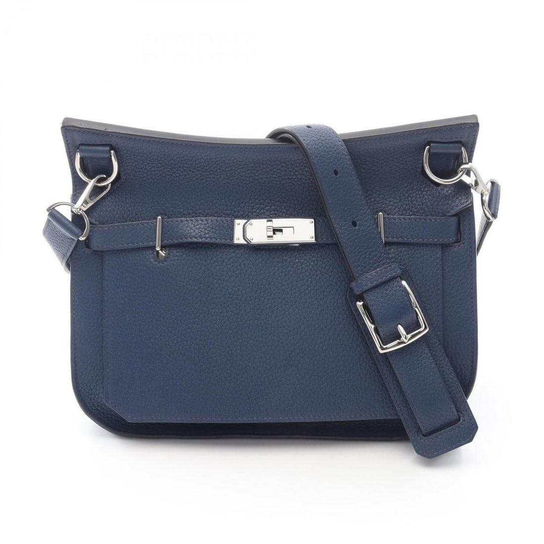 Hermes Hermès Gypsiere 28 Shoulder Bag in Taurillon Clemence Leather, Blue, Women's, 061784CK (1 of 12)