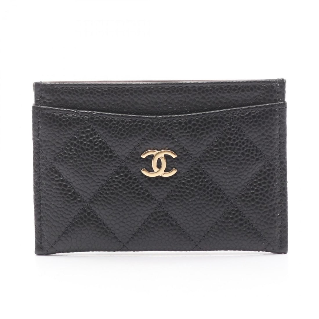 CHANEL Matelasse Business Card Case, Accessory, Leather, Grained Calfskin, Women's, Black: --- Catalog ---Category: DesignType: Card caseColor: BlackGender: WomenMaterial: Leather Category: GeneralBrand: ChanelCategory: Physical PropertiesSize (HxWxD): 8cm x 11cm x 5mm / 3.14'' x 4.33'' x 0