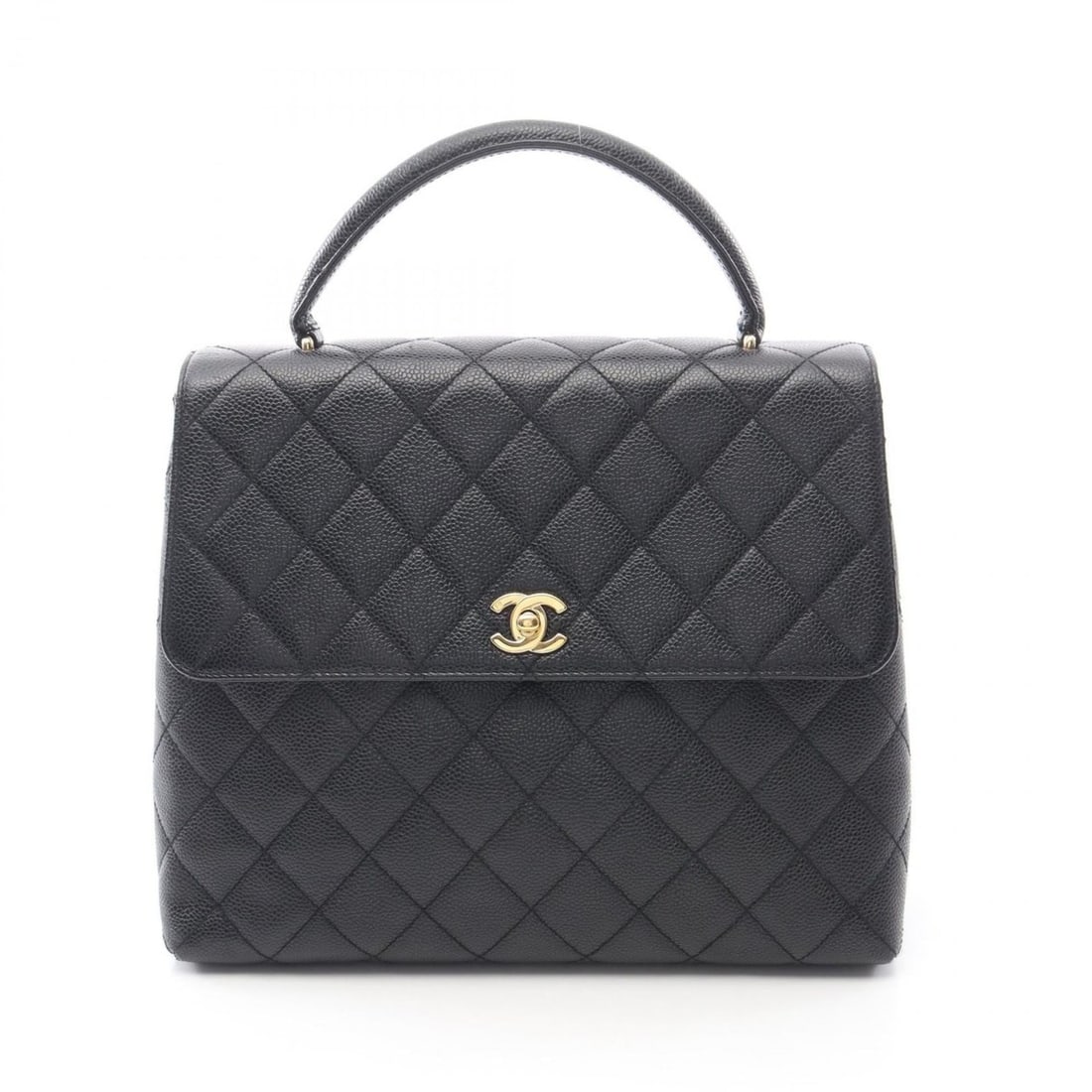 CHANEL Matelasse Handbag in Grained Calfskin Leather, Women's, Black: --- Catalog ---Category: SizeSize (HxWxD): 24cm x 30cm x 11cm / 9.44'' x 11.81'' x 4.33''Category: DesignType: HandbagColor: BlackGender: WomenMaterial: Leather Hardware Color: GoldCategory: GeneralBr