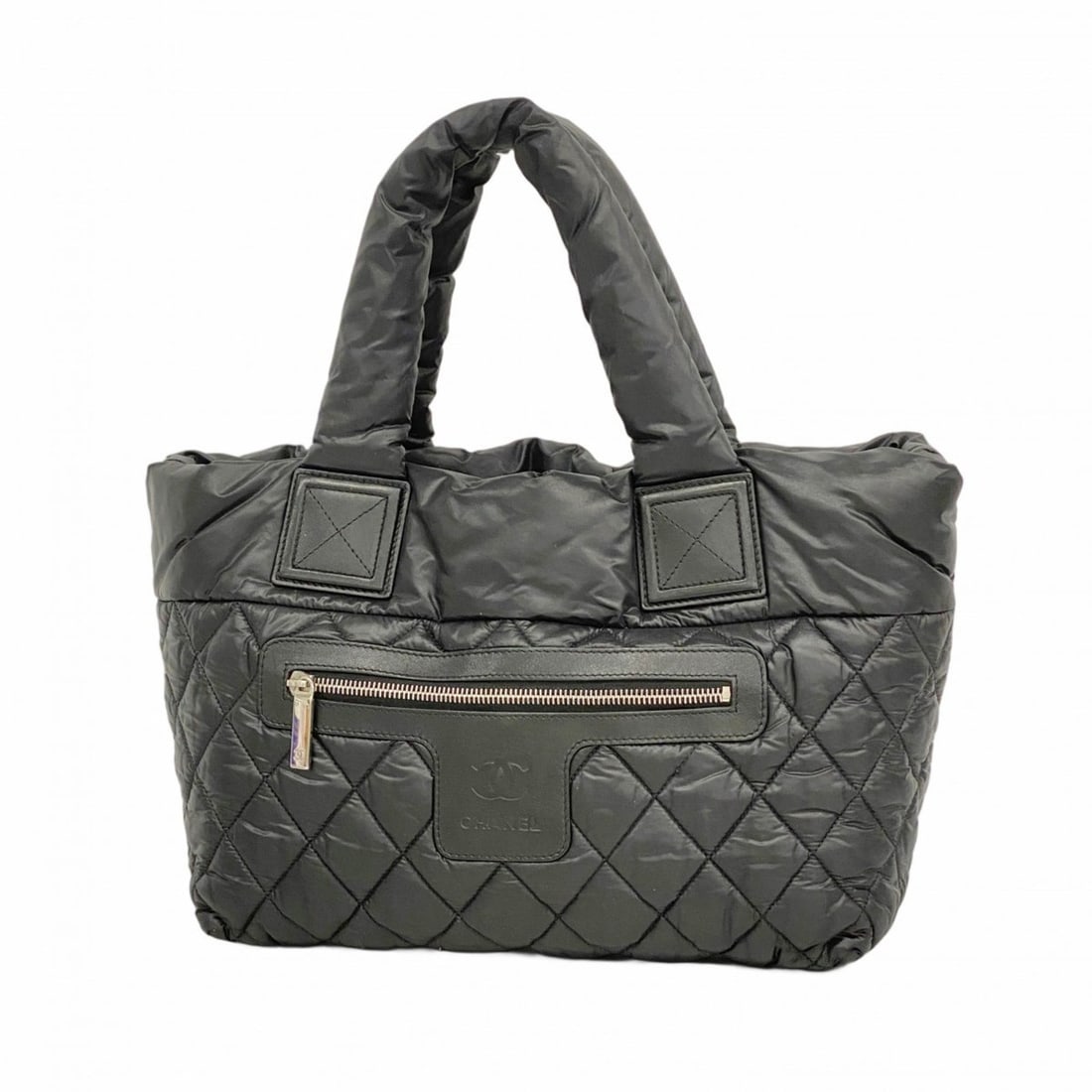 Chanel Coco Cocoon Tote Bag, Nylon, Black, Women's, P2179064: --- Catalog ---Category: SizeSize (HxWxD): 24cm x 28cm x 16cm / 9.44'' x 11.02'' x 6.29''Category: DesignType: Tote bagColor: BlackGender: WomenMaterial: Nylon Hardware Color: SilverCategory: GeneralB