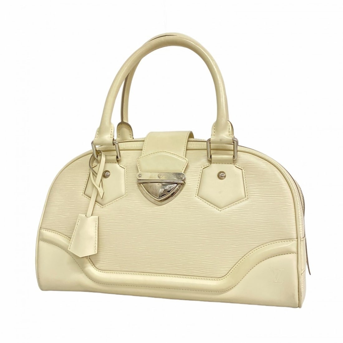 Louis Vuitton Epi Leather Bowling Montaigne GM Handbag M5931J White Women's P2169664: --- Catalog ---Category: SizeSize (HxWxD): 22cm x 37.5cm x 17cm / 8.66'' x 14.76'' x 6.69''Category: DesignType: HandbagColor: LV Off WhiteGender: WomenCategory: GeneralMPN: M5931JBrand: Louis Vuitton