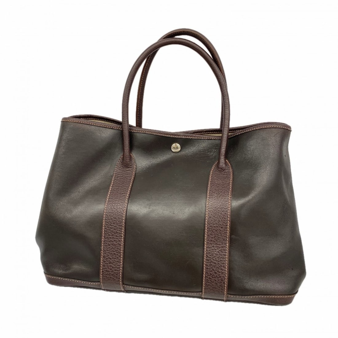 Hermes Hermès Garden PM Amazonia Tote Bag, Brown, H Stamp, Women's: --- Catalog ---Category: SizeSize (HxWxD): 26cm x 36cm x 17cm / 10.23'' x 14.17'' x 6.69''Category: DesignType: Tote bagColor: BrownGender: WomenMaterial: Amazonia Hardware Color: SilverCategory: