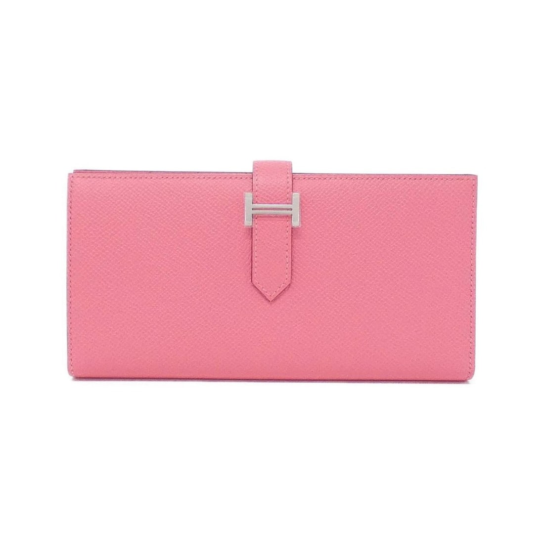 Hermes Bearn Souffle 039785CK Wallet: --- Catalog ---Category: SizeSize (HxWxD): 9cm x 17.5cm x 2cm / 3.54'' x 6.88'' x 0.78''Category: DesignType: Coin purse/coin caseColor: Rose azaleeGender: Women,MenMaterial: Epsom leather Category: