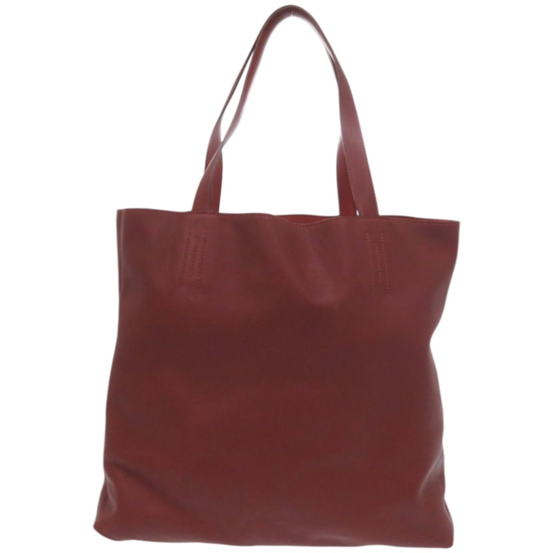 Hermès Double Sens 45 Reversible Two-Tone Leather Tote Bag in Vauxhall, Red with P Stamp (1 of 11)