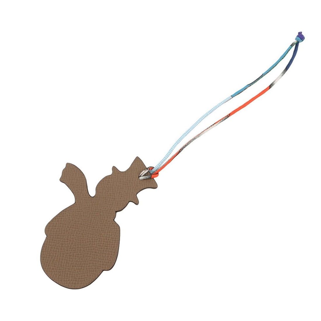 Hermes accessories bag charm Petit H Snowman Etoupe Blue Indigo Epsom Togo HERMES (1 of 13)