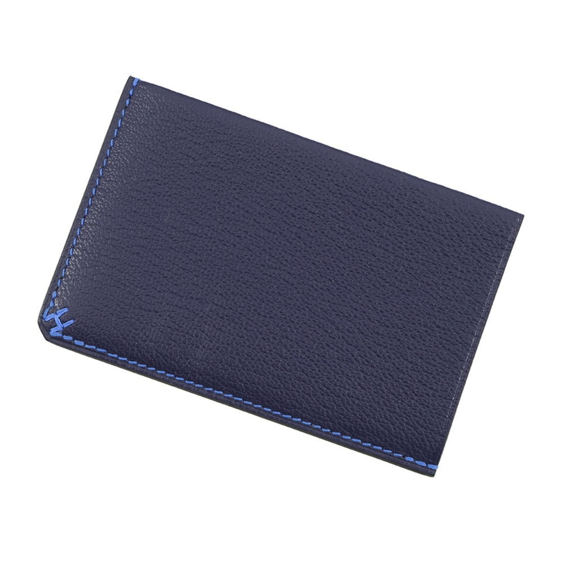 Hermes Hermès H Serie Verso Business Card Case, Blue Indigo, Zélige, Evergrain, B Stamp, Card, (1 of 18)