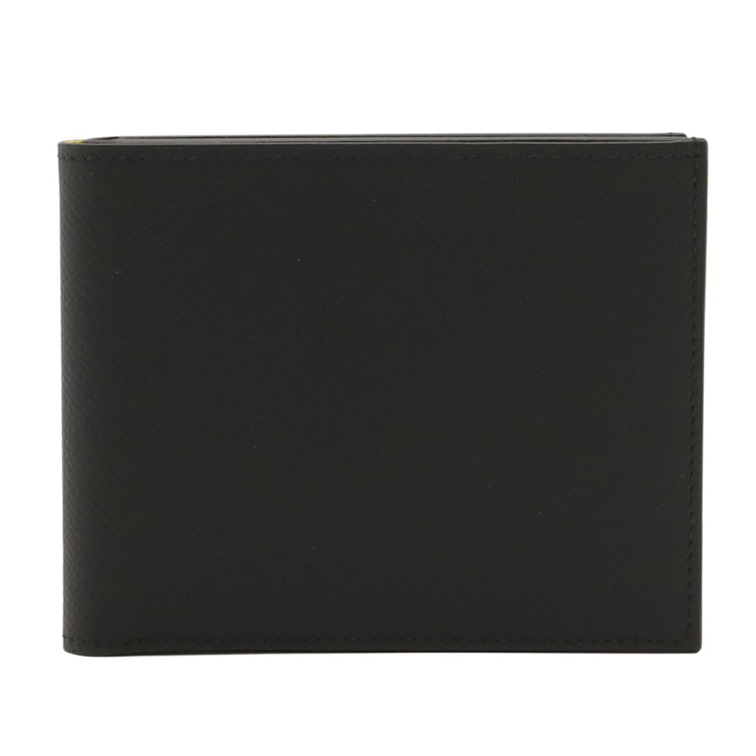 HERMES Citizen Twill Compact Bi-fold Wallet, Epsom Leather and Silk, Dark Gray, D Stamp (1 of 13)