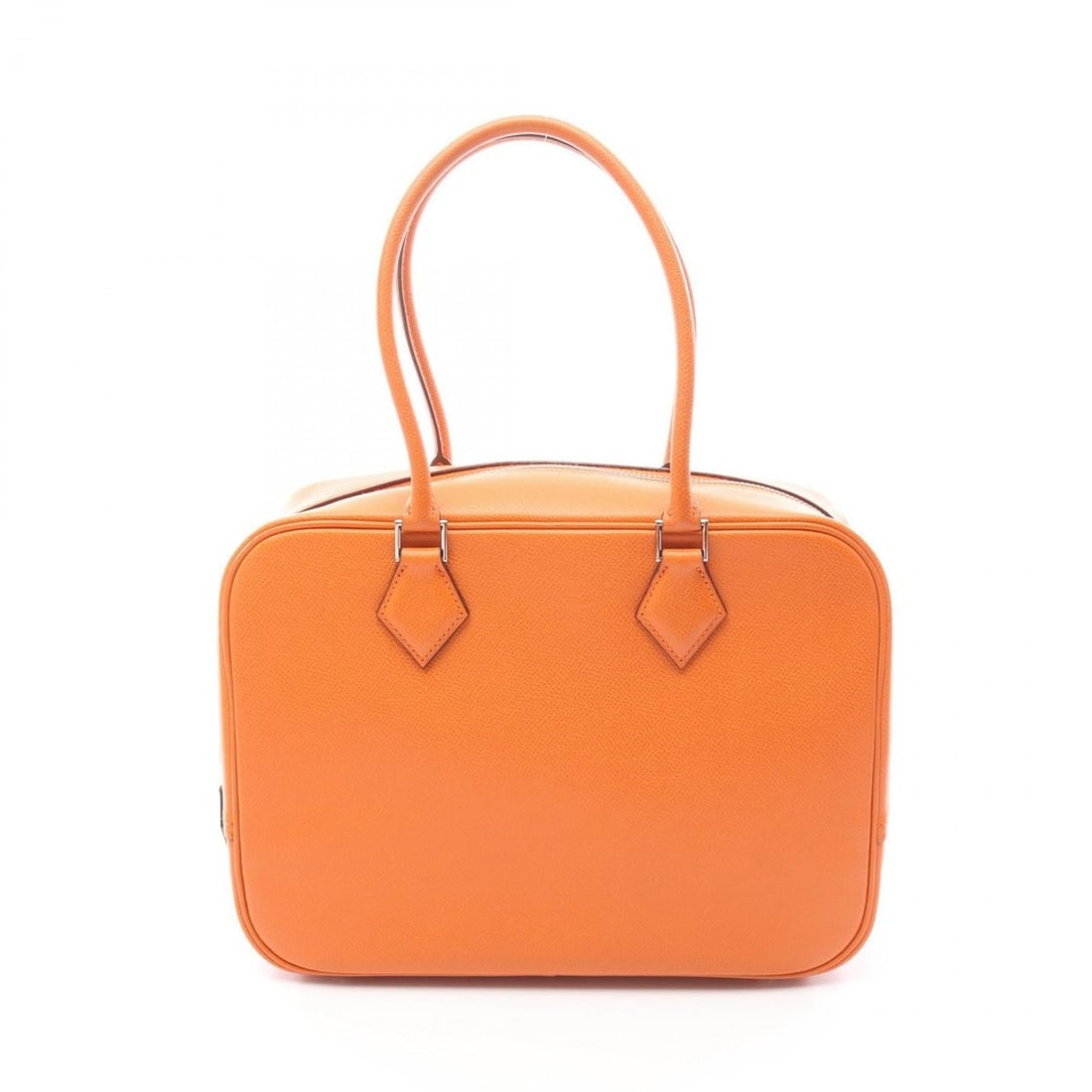 Hermes Hermès Plume 28 handbag in leather and Epsom leather, orange for women. (1 of 12)