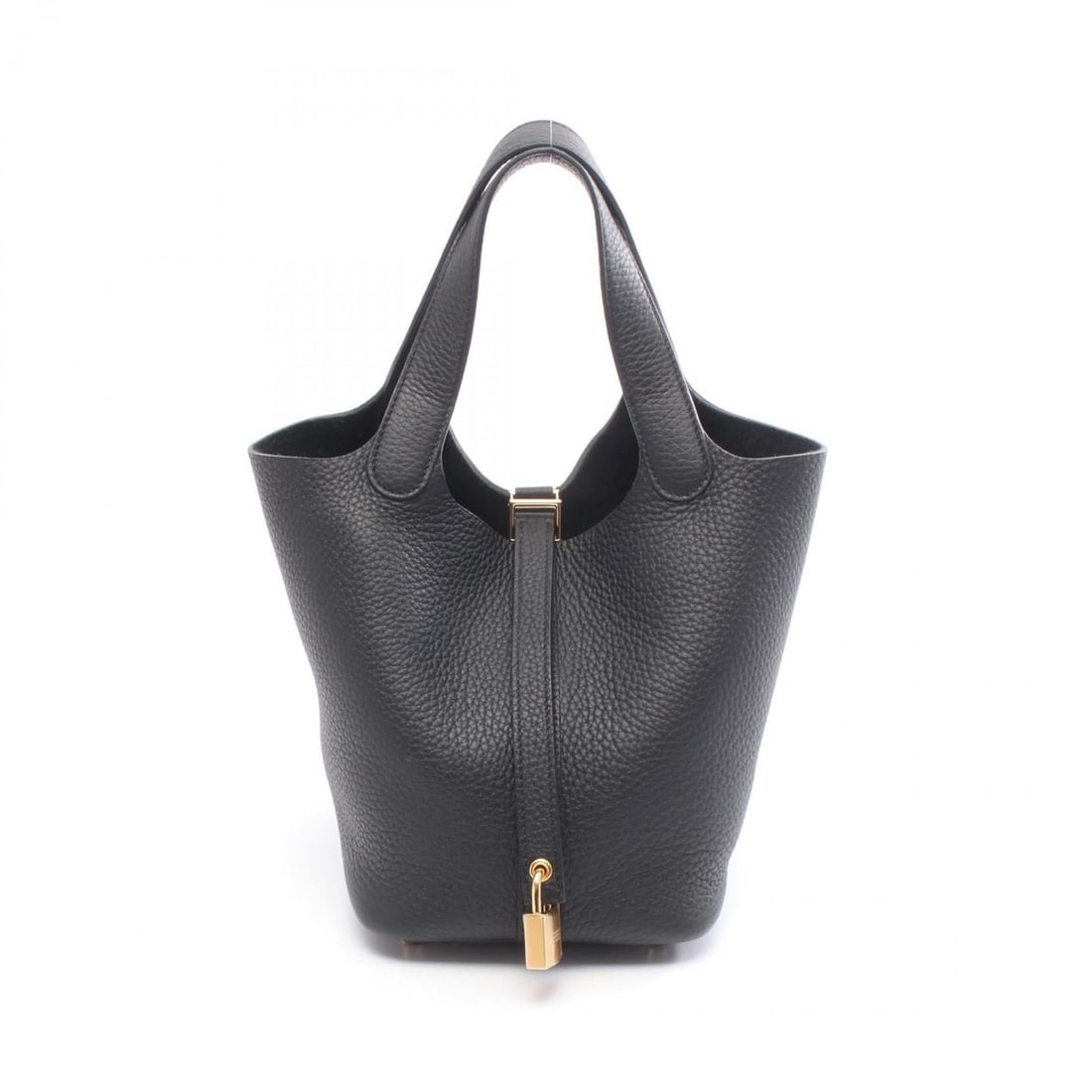 Hermes Hermès Picotin Lock PM Handbag, Taurillon Clemence Leather, Women's, Black: --- Catalog ---Category: SizeSize (HxWxD): 18.5cm x 19cm x 13.5cm / 7.28'' x 7.48'' x 5.31''Category: DesignType: HandbagColor: BlackGender: WomenMaterial: Leather Leather/Fur Type: Taurillon clemence