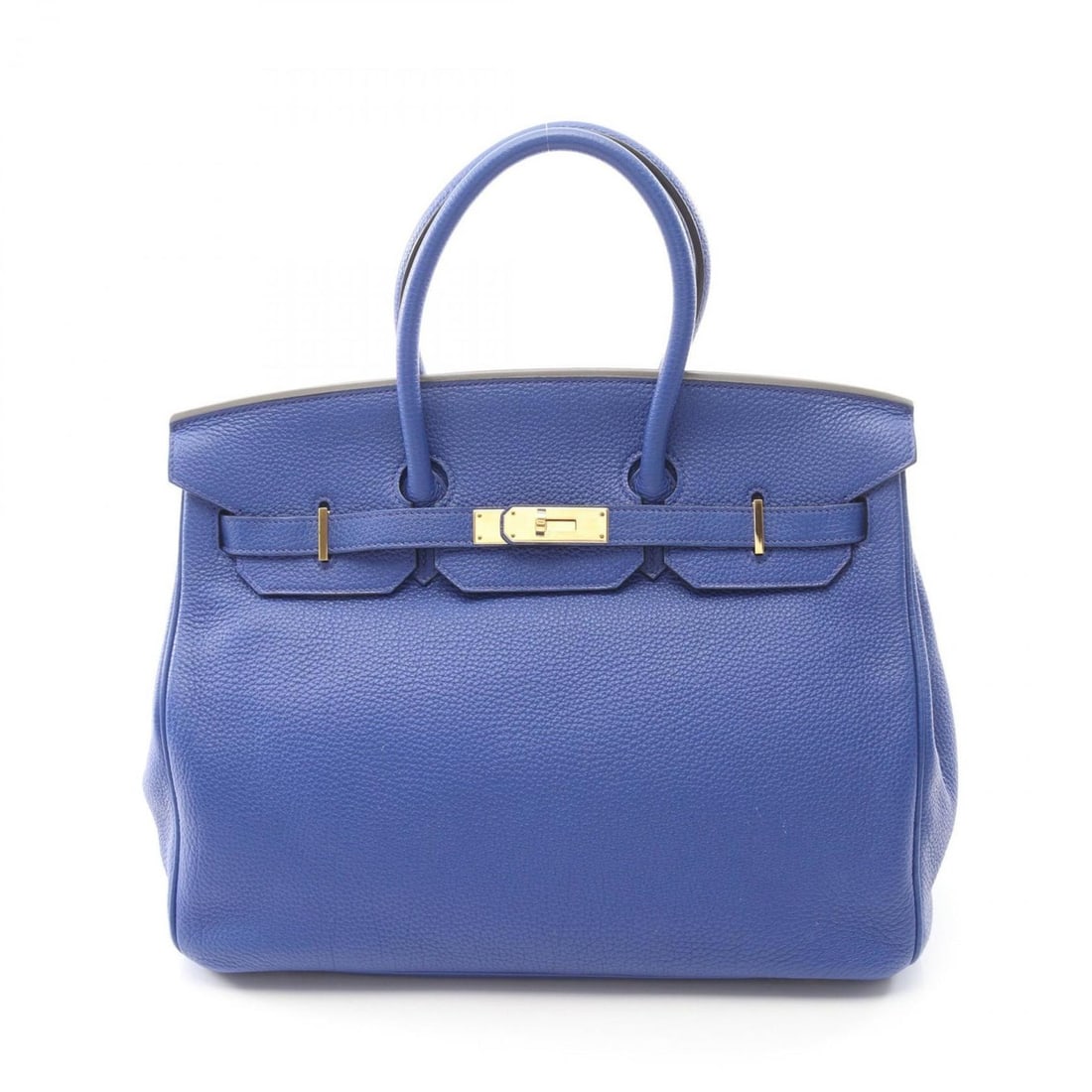 Hermes Birkin 35 Handbag, Leather Togo, Women's, Blue: --- Catalog ---Category: SizeSize (HxWxD): 28cm x 35cm x 18cm / 11.02'' x 13.77'' x 7.08''Category: DesignType: HandbagColor: BlueGender: WomenMaterial: Togo leather , Leather Category: GeneralBrand: