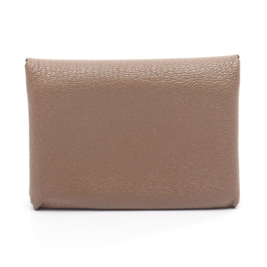 Hermes Hermès Calvi Duo wallet, coin purse, leather, Chevre, women's, gray (1 of 14)