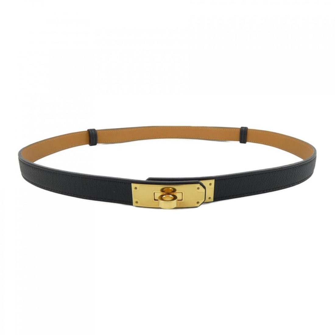 Hermes Kelly 18mm belt: --- Catalog ---Category: SizeLength: 105cm / 41.33''Category: DesignType: Standard beltColor: BlackGender: WomenCategory: GeneralBrand: Hermes--- Item List ---Section: ConditionRanking: Rank A Used -