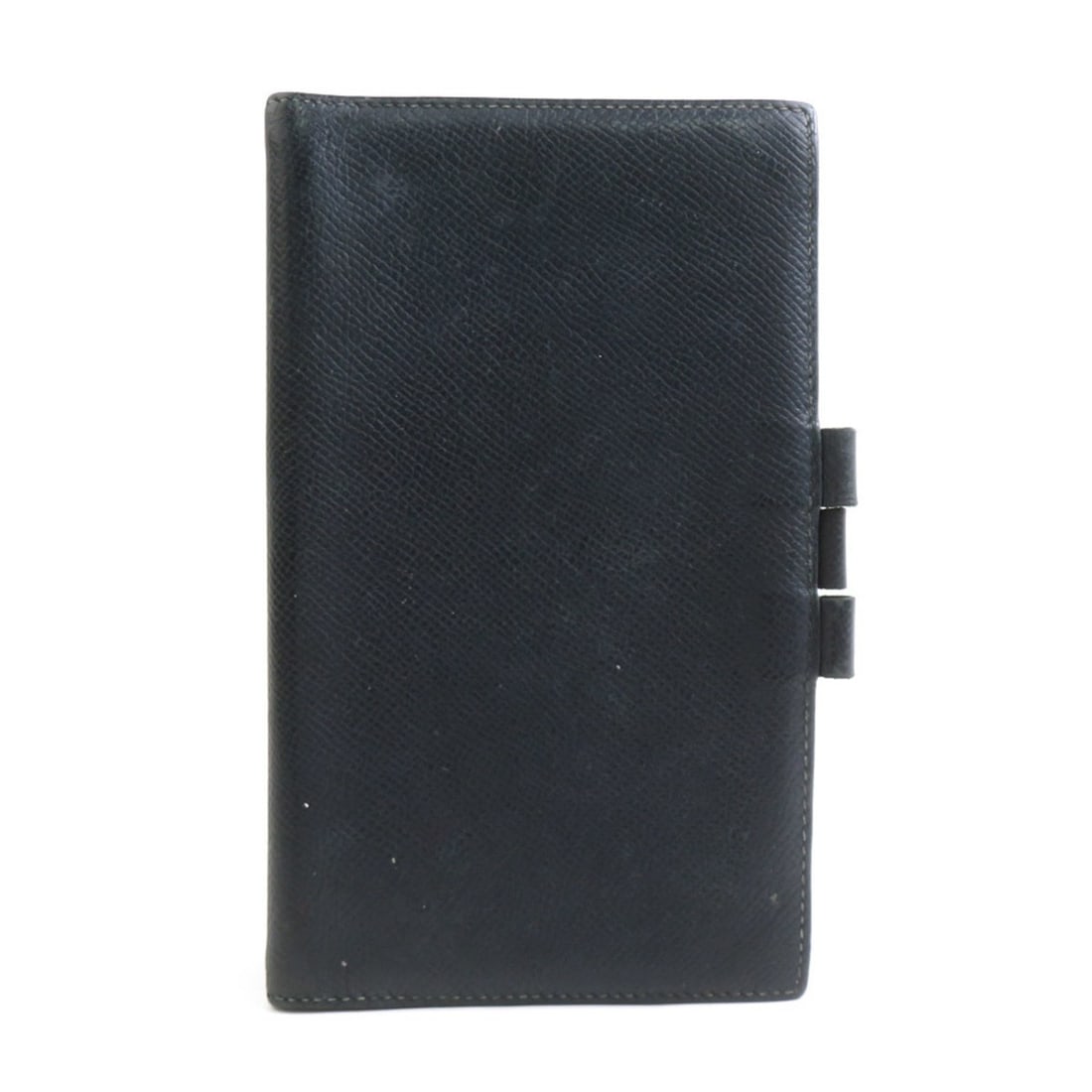 Hermès HERMES Leather Notebook Cover, Black, Women's, e61422a (1 of 8)