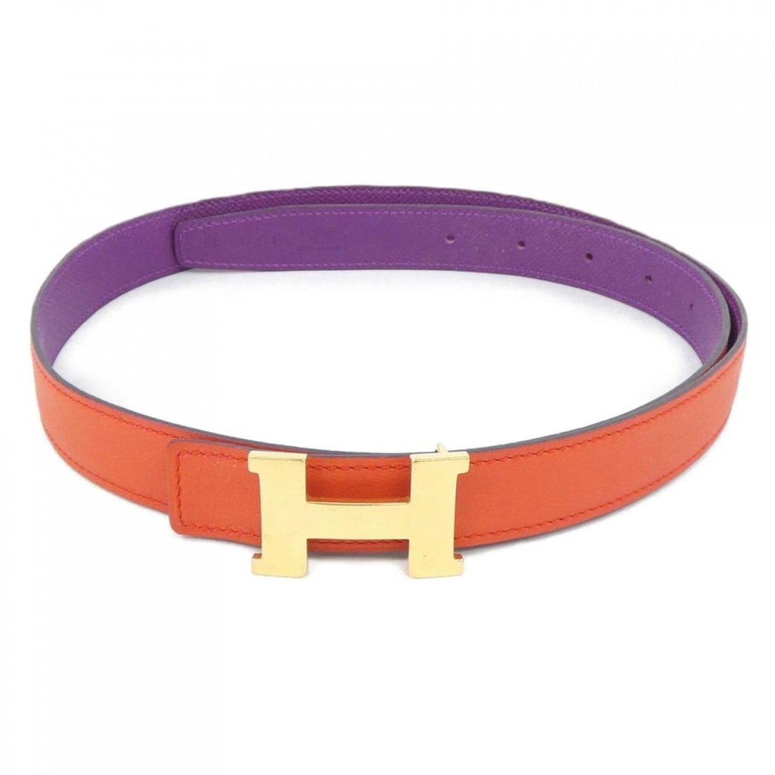 Hermes Hermès Mini Constance 24mm Reversible Belt: --- Catalog ---Category: SizeLength: 82.5cm - 92.5cm / 32.48'' - 36.41''Category: DesignType: Standard beltColor: Purple, Red colorGender: WomenCategory: GeneralBrand: Hermes--- Item List ---Section: