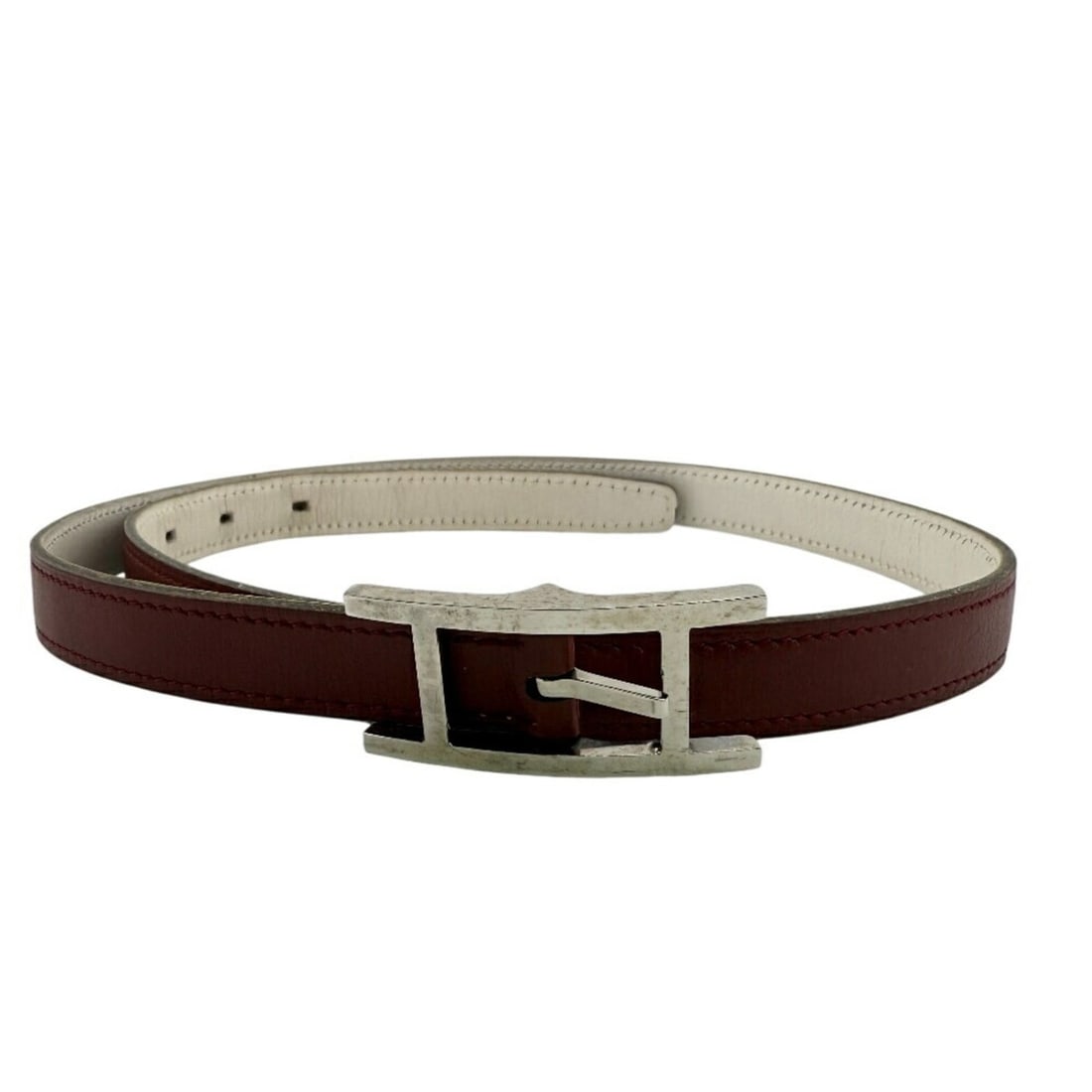 HERMES Hermès Api Reversible Belt Red Unisex (1 of 12)